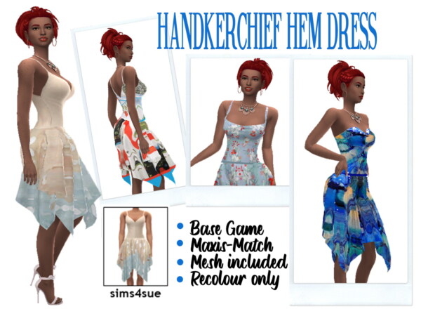 Hem Dress Recolored from Sims 4 Sue