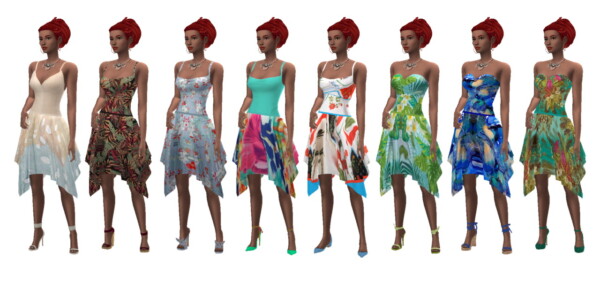 Hem Dress Recolored from Sims 4 Sue