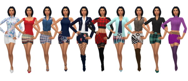 Short Skater Dress from Sims 4 Sue