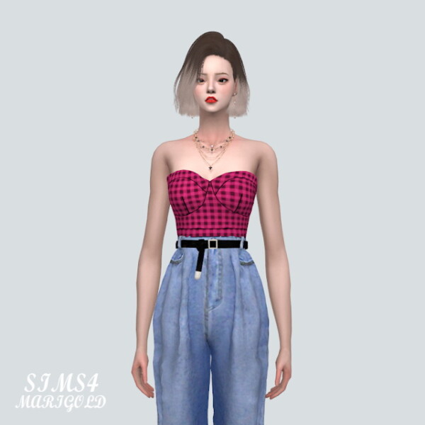 ABCD Tube Top from SIMS4 Marigold