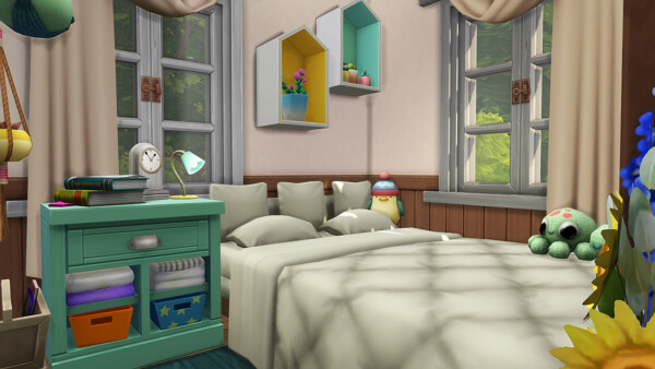 Cozy pastel grandma cottage from Aveline Sims