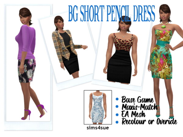 Pencil Dress from Sims 4 Sue