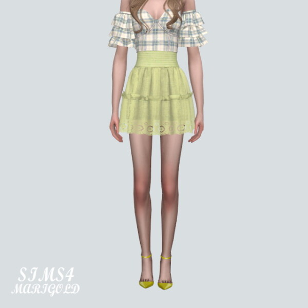 PP Lace Mini Skirt from SIMS4 Marigold