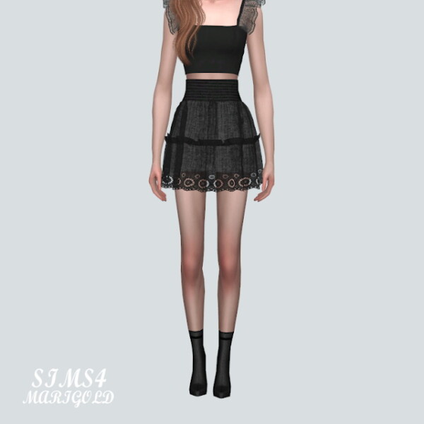 PP Lace Mini Skirt from SIMS4 Marigold