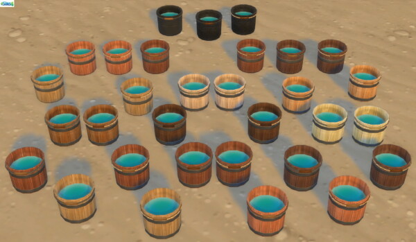 31 Recolors of Serinions Portable Bucket for ablution by suceress from Mod The Sims