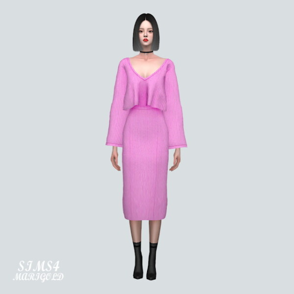 Z Knit 2 Piece from SIMS4 Marigold