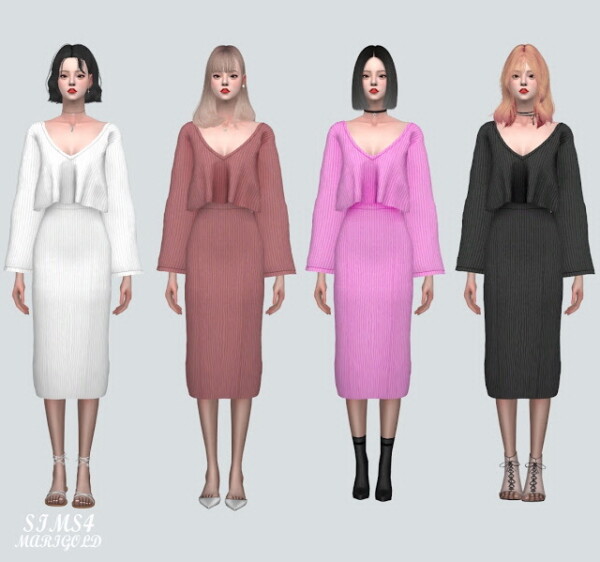 Z Knit 2 Piece from SIMS4 Marigold