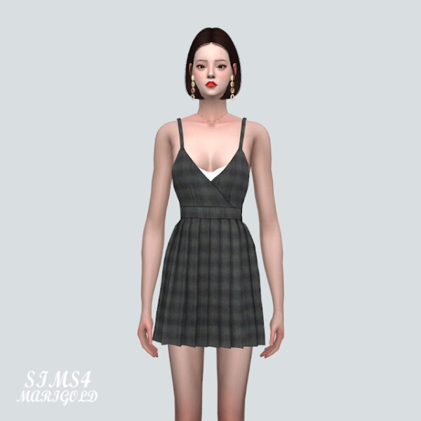 AAA Pleats Mini Dress V2 from SIMS4 Marigold
