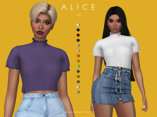 Alice top by Plumbobs n Fries from TSR