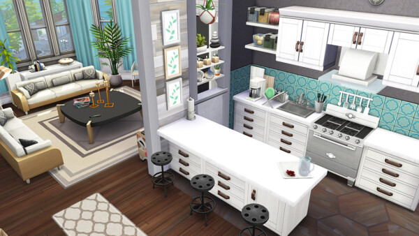Big Blended Family Apartment from Aveline Sims