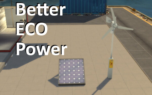 Better ECO Powe! by gettp from Mod The Sims