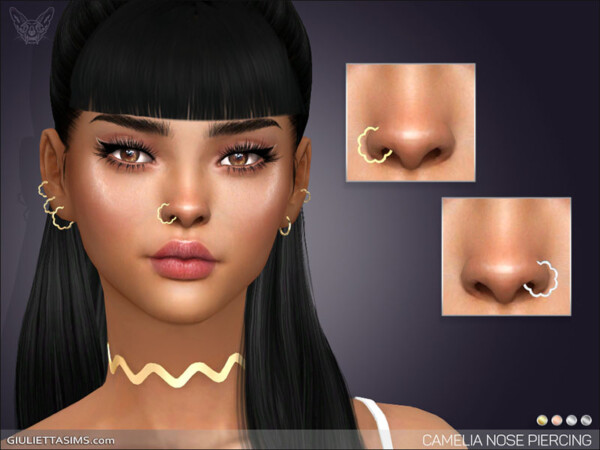 Camelia Nose Piercing Set from Giulietta Sims