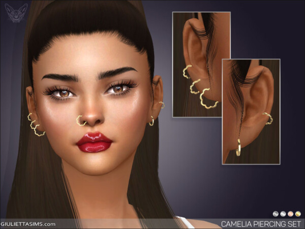 Camelia Piercing Set from Giulietta Sims