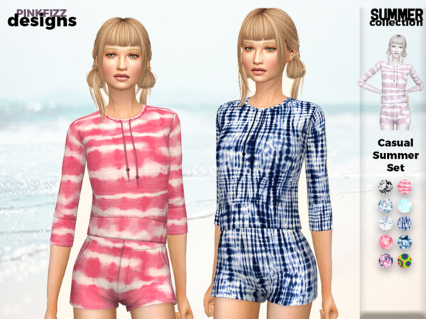 Casual Summer Set by Pinkfizzzzz from TSR