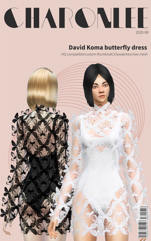 David Koma butterfly dress from Charonlee