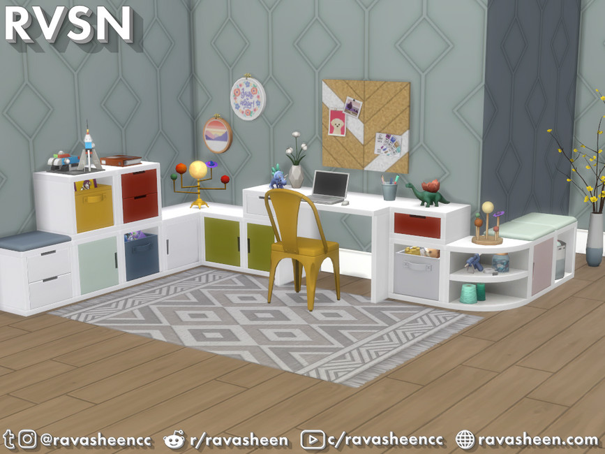 Do It Yourshelf Cubbies 2.0 by RAVASHEEN from TSR • Sims 4 Downloads