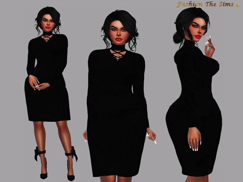 Dress Suzany by LYLLYAN from TSR • Sims 4 Downloads