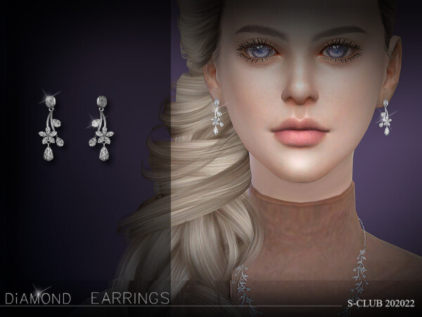 Ll Earrings 202022 By S Club From Tsr • Sims 4 Downloads