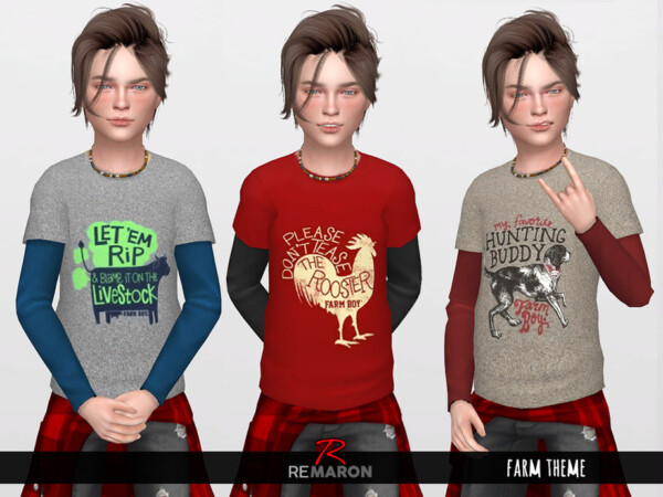 Farm 2 Shirts for Boys 01 by remaron from TSR