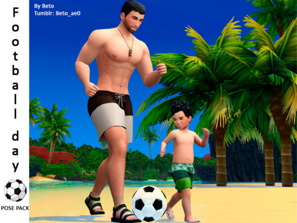 Football Day Pose Pack by Beto ae0 from TSR
