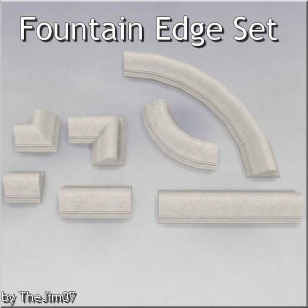 Fountain Edge Set by TheJim07 from Mod The Sims