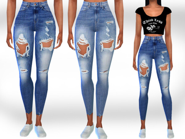 Full Ripped Jeans by Saliwa from TSR