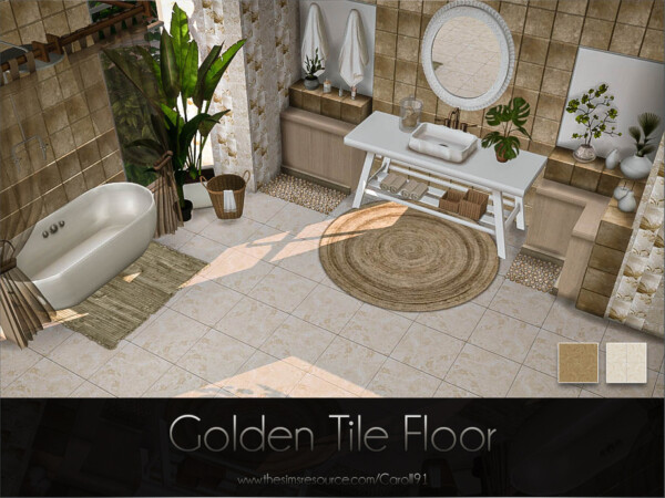 Golden Tile Floor by Caroll91 from TSR