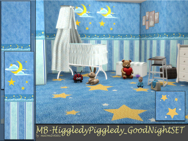 Good Night Walls Set by matomibotaki from TSR