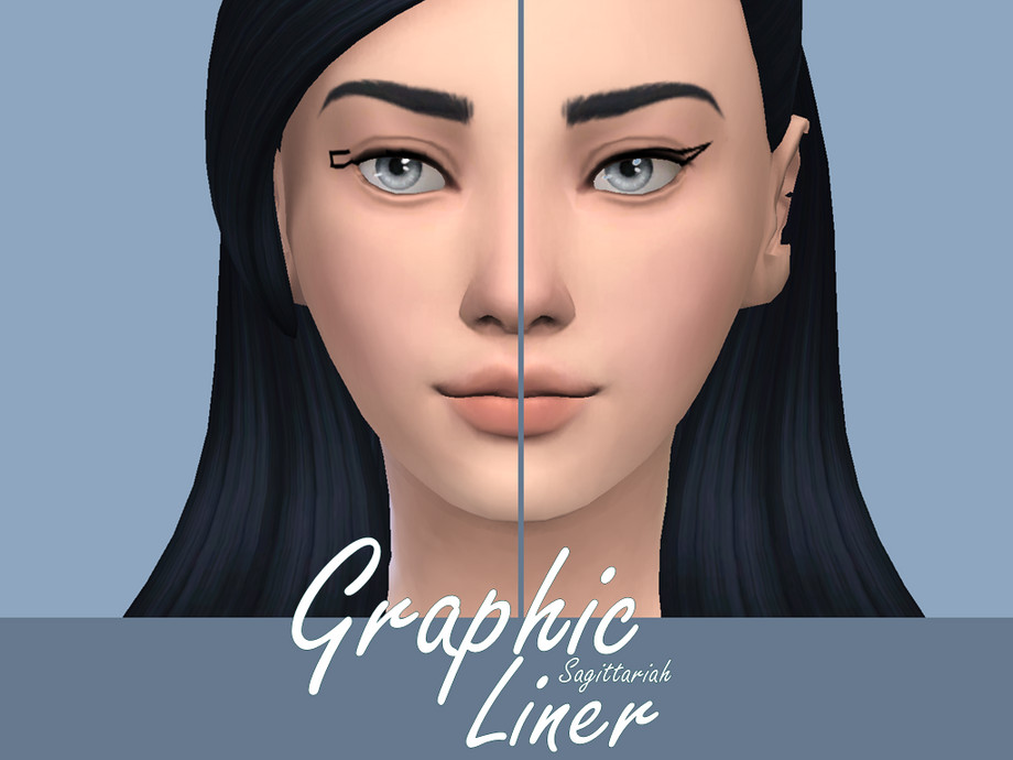 Graphic Liner by Sagittariah from TSR • Sims 4 Downloads