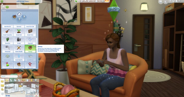 Homey Lot Trait includes the Knitting skill by Mermaidlullaby from Mod The Sims