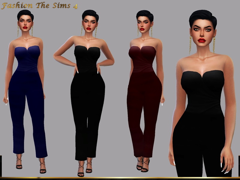 Jumpsuit Teodora by LYLLYAN from TSR • Sims 4 Downloads