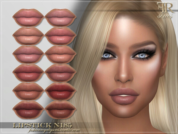 Lipstick N185 by FashionRoyaltySims from TSR