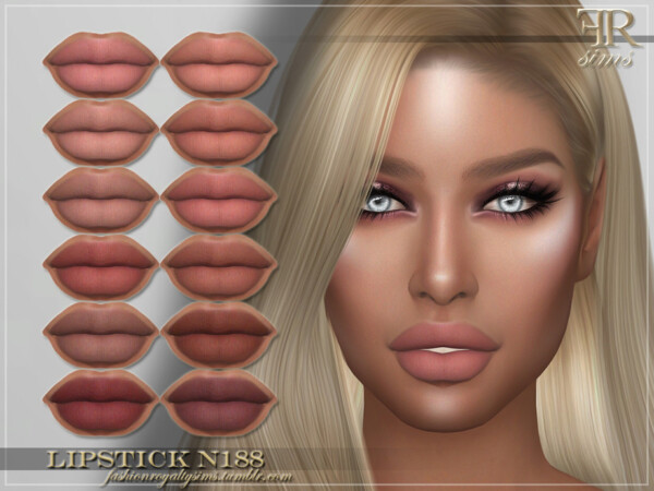 Lipstick N188 by FashionRoyaltySims from TSR
