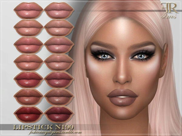 Lipstick N190 by FashionRoyaltySims from TSR