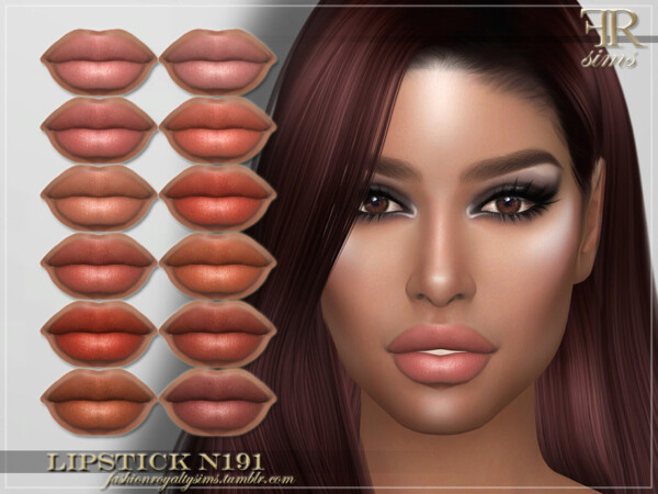 Lipstick N191 by FashionRoyaltySims from TSR