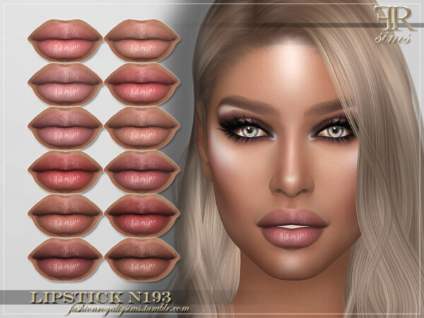 Lipstick N193 by FashionRoyaltySims from TSR