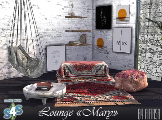 Lounge Mary from Aifirsa Sims