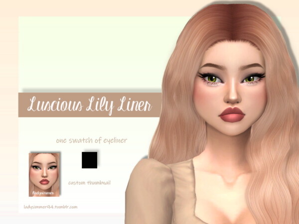 Luscious Lily Liner by LadySimmer94 from TSR