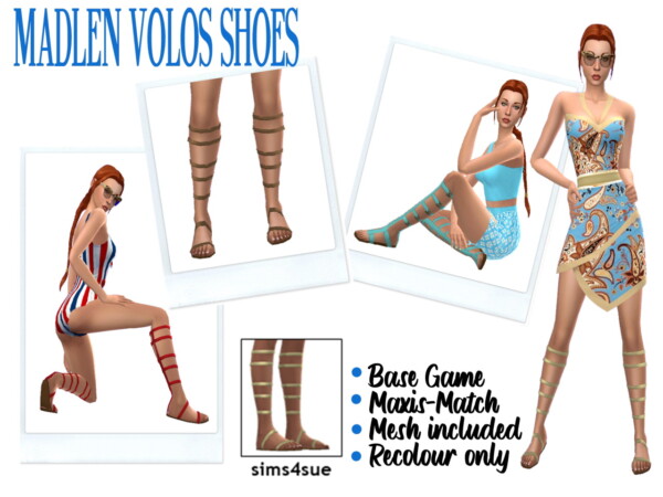 Madlen`s Volos Shoes Recolored from Sims 4 Sue