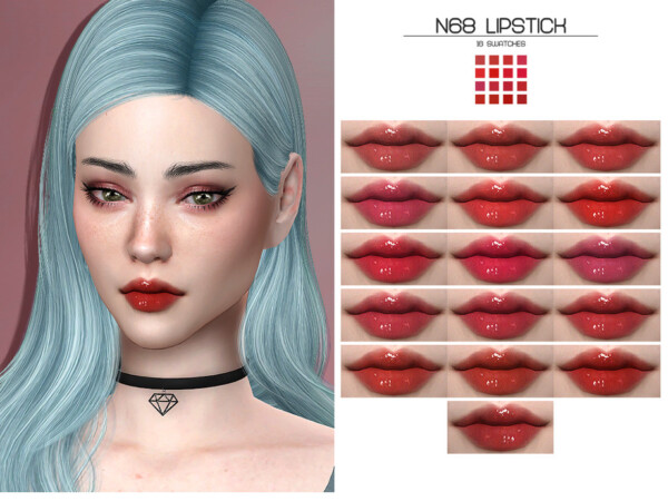 N68 Lipstick by Lisaminicatsims from TSR
