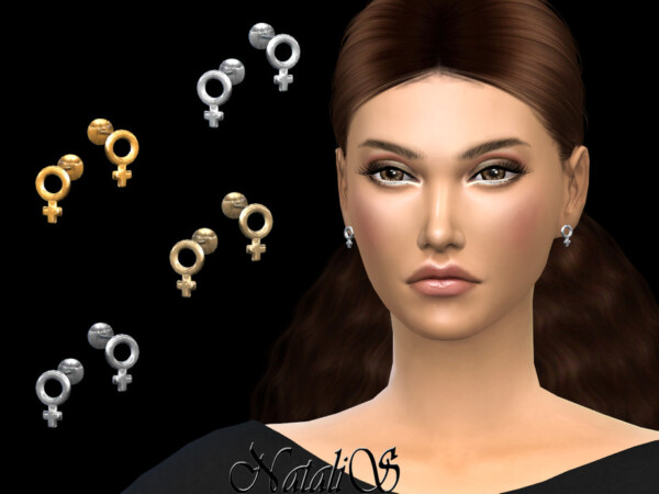 Venus stud earrings by NataliS from TSR
