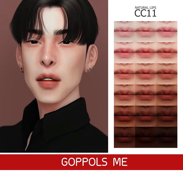 Natural Lips CC11 from GOPPOLS Me • Sims 4 Downloads