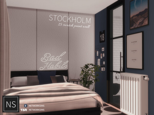 Stockholm Painted Walls by Networksims from TSR