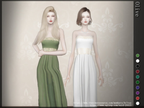 Olive Dress by Arltos from TSR