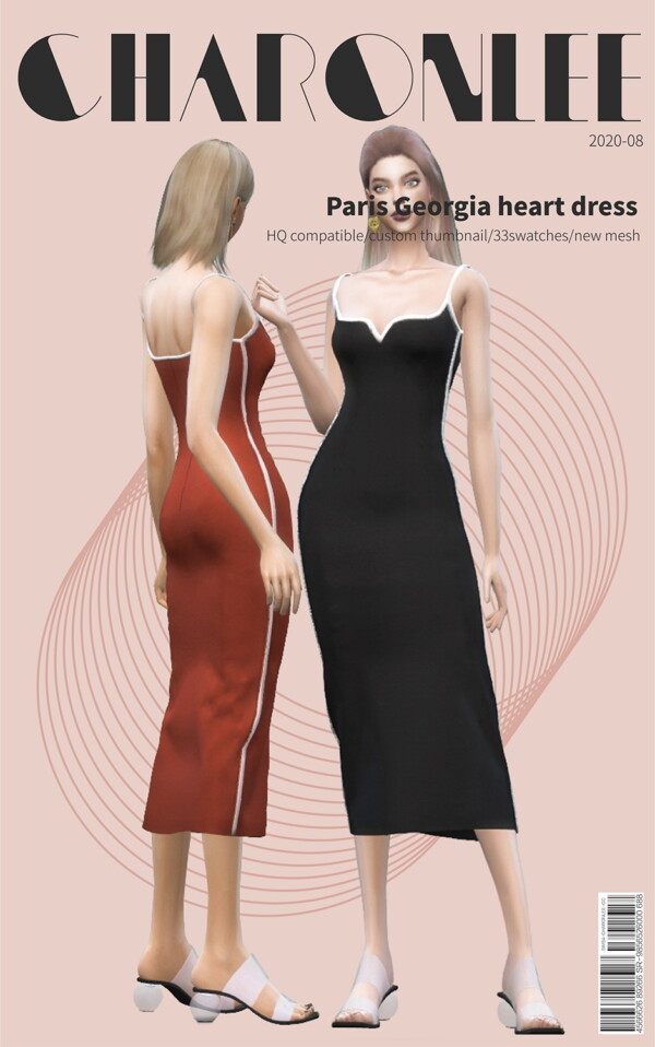 Paris Georgia heart dress from Charonlee