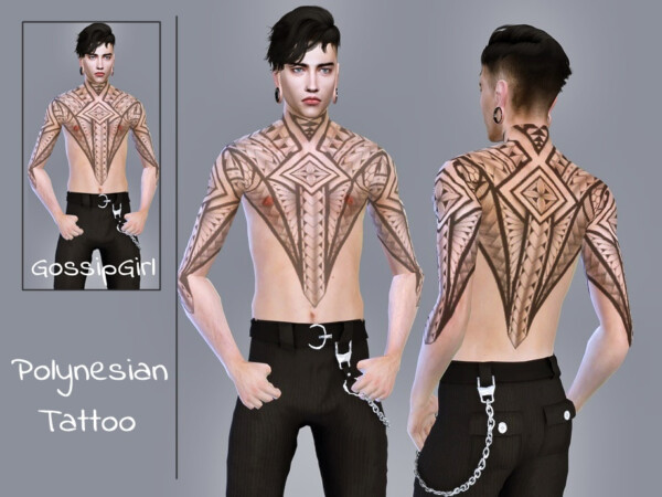 Polynesian Tattoo by GossipGirl S4 from TSR