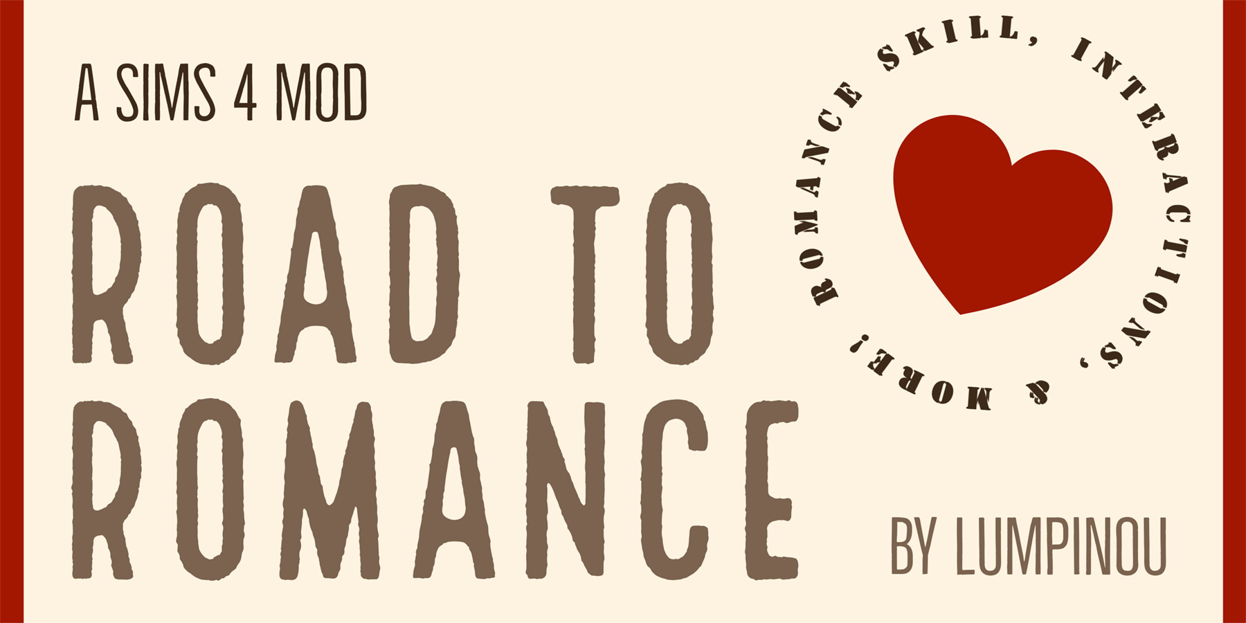 Road to Romance v1.1 by Lumpinou from Mod The Sims • Sims 4 Downloads