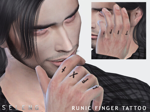 Runic Finger Tattoo by Seleng from TSR