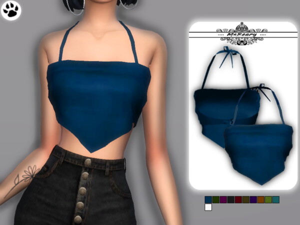 Satin Handkerchief Top by MsBeary from TSR