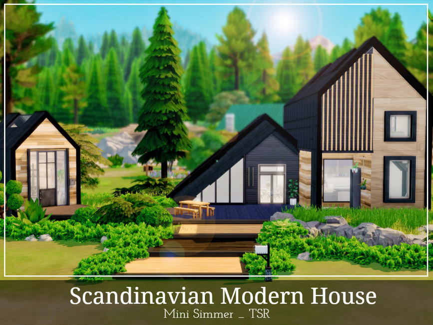 Scandinavian Modern House by Mini Simmer from TSR • Sims 4 Downloads